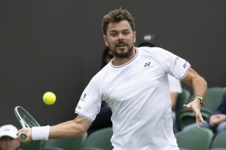 Stan Wawrinka s'est imposé en trois sets lundi à Wimbledon KEYSTONE/ALESSANDRO DELLA VALLE